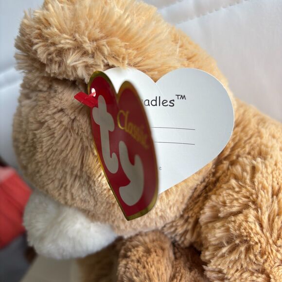 Vintage 2005 Classic TY 100% Silk CRADLES The 16" Mommy & Cub Teddy Bear Plush - Picture 5 of 9